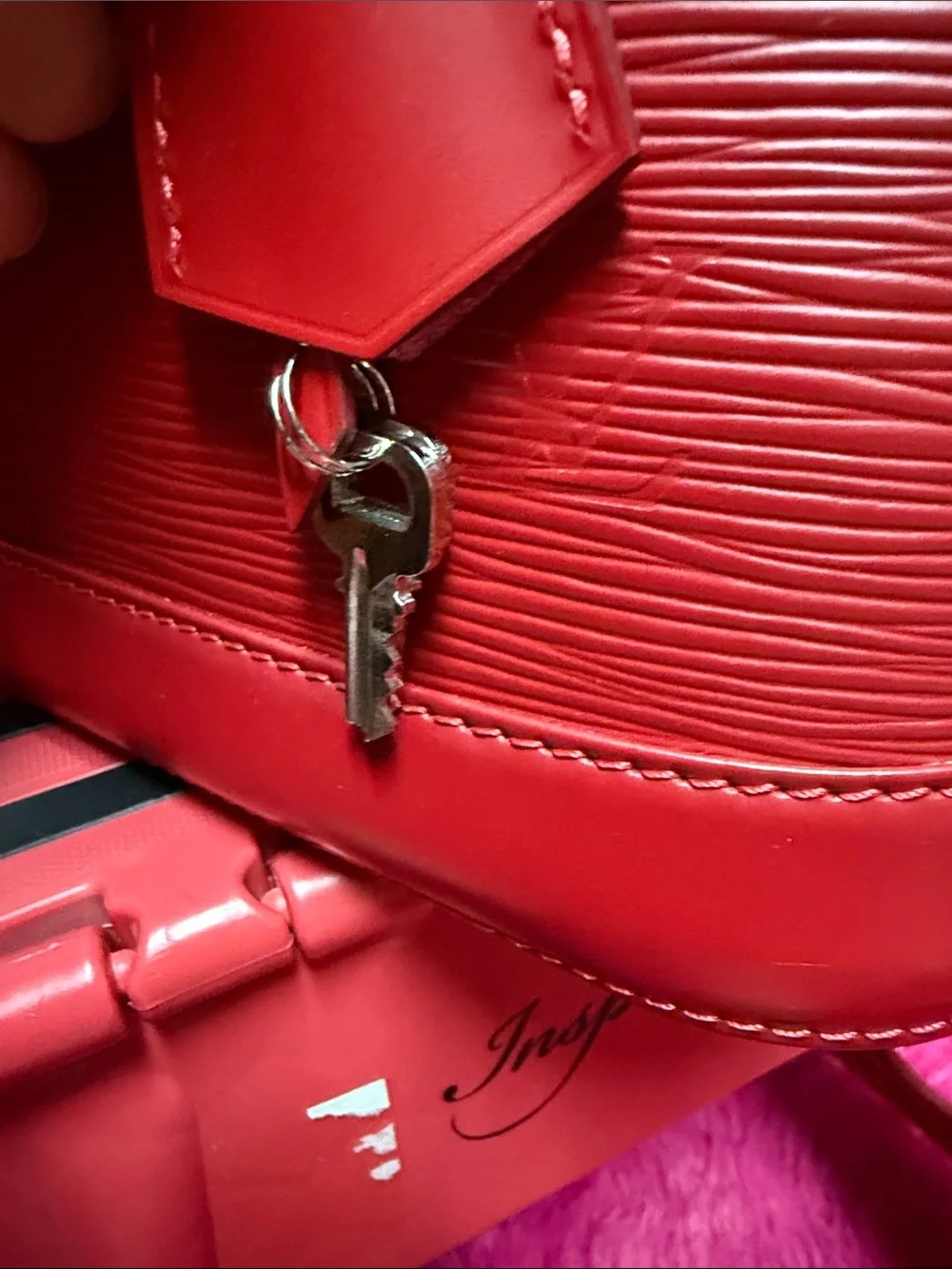 Louis Vuitton Alma Handbag Epi Leather PM